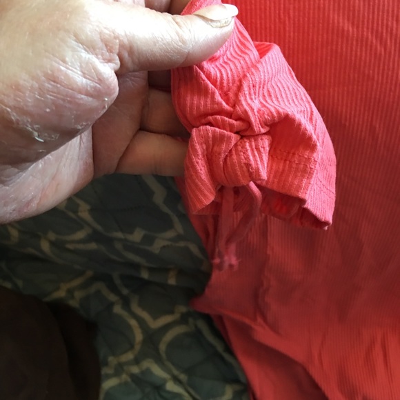 TOPSHOP BODYSUIT Coral Bandeau Off The Shoulders - Picture 5 of 8